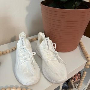 White walking shoes